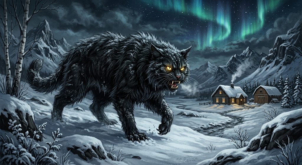 The Yule Cat: The Icelandic Giant Who Eats Anyone Who Does Not Receive New Clothes Before Christmas